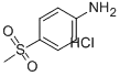 Molecular Structure of 177662-76-9 (4-(METHANESULFONYL)ANILINE HYDROCHLORIDE)